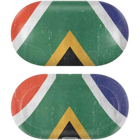 South Africa Flag Distressed Galaxy Buds Plus Skin